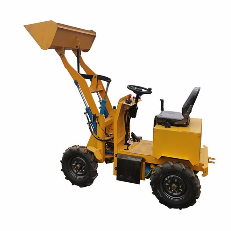 Hongrun Pure electric Multi-functional small loader Construction of agricultural engineering small Shovel forklift truck