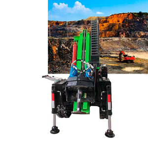 High output diesel engine water well drilling rig Customized drilling machine Double hydraulic head down-the-hole drilling rig