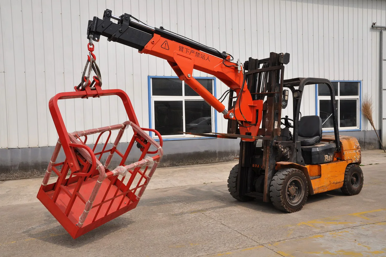 4t Forklift Attachment Fly Jib Crane For Narrow Road