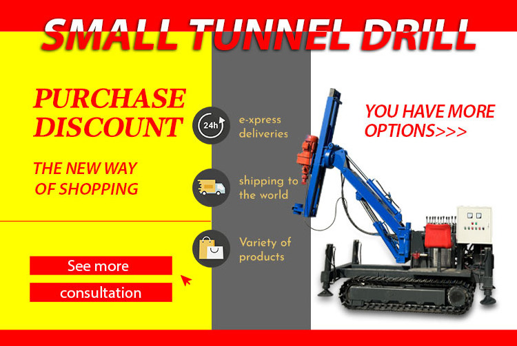 best selling small mini tunnel boring machine rig mining hole blast drill rig machine and accessories for wholesale