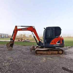 Used Doosan Dh35 Excavator Doosan Dh35 Dh55 Mini Excavator Excavadora May Xuc With Rubber Tracker And Dozer Blade