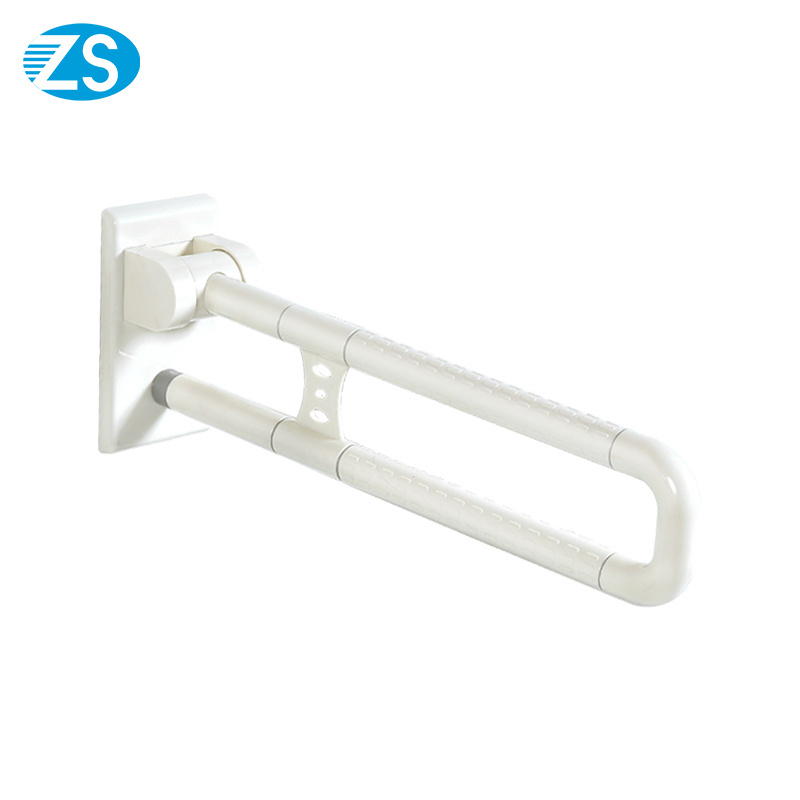 Oem Customized Disabled Elderly Handicap Handle Bathroom Toilet  Barrier Free Flip-up Swing up Grab Bar