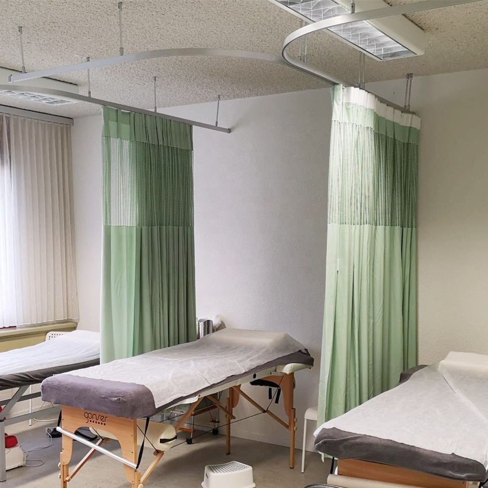 Factory wholesale fire proof water resistant hospital medical partition curtains for hospitals fabric