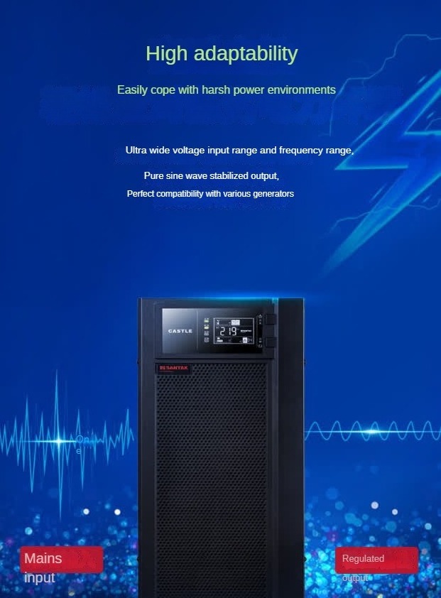 SANTAK C10KS UPS 2 Hour Package 10KVA/9000W Online Srver Room Intelligent Voltage Regulation & Backup Power Protection Equipment