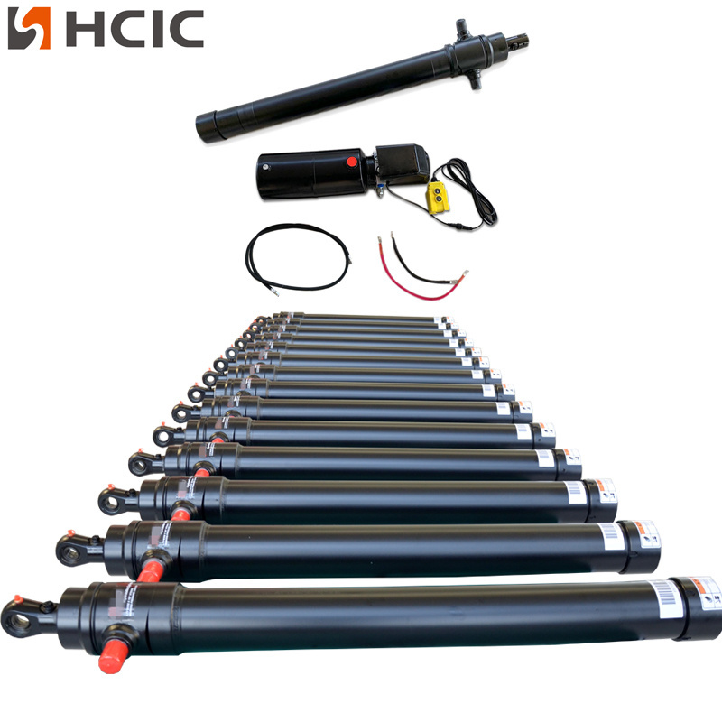 Hook Arm Lifting Garbage 1800 Mm Stroke Hand Pallet Trailer Gate Hinge Hydraulic Cylinder For Truck