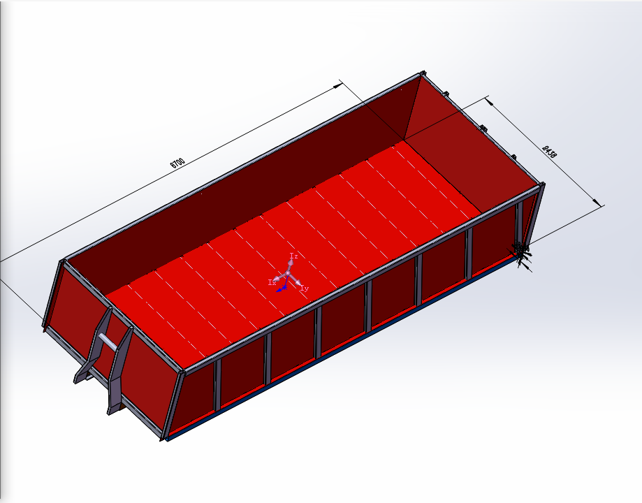 20 yard dumpster hook lift bin manufacturer