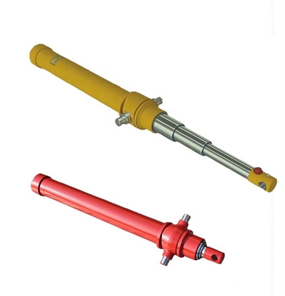 HCIC Hydraulic Lift Cylinder Dump Truck Lift Cylinder Tail gate Lift Long Stroke Hydraulic Cylinder