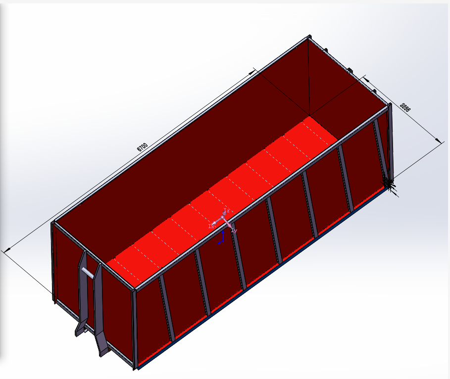 20 yard dumpster hook lift bin manufacturer