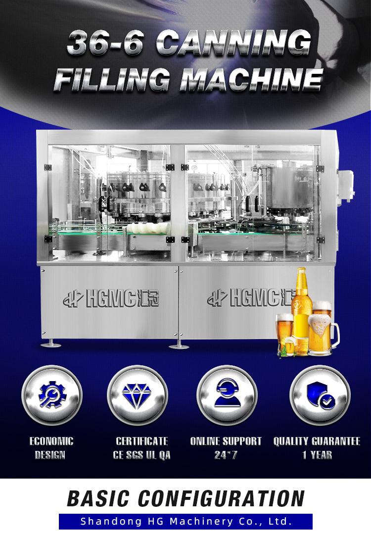 20000CPH Automatic Can Sealing Machine Can Filling Machine To canning beer