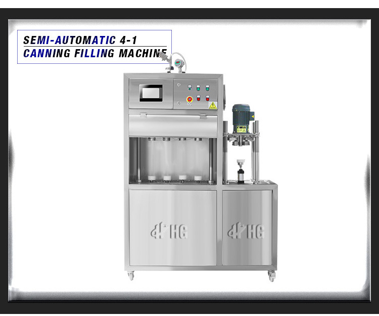 Carbonated Can Filling Beer Canning Machine Canner Machine