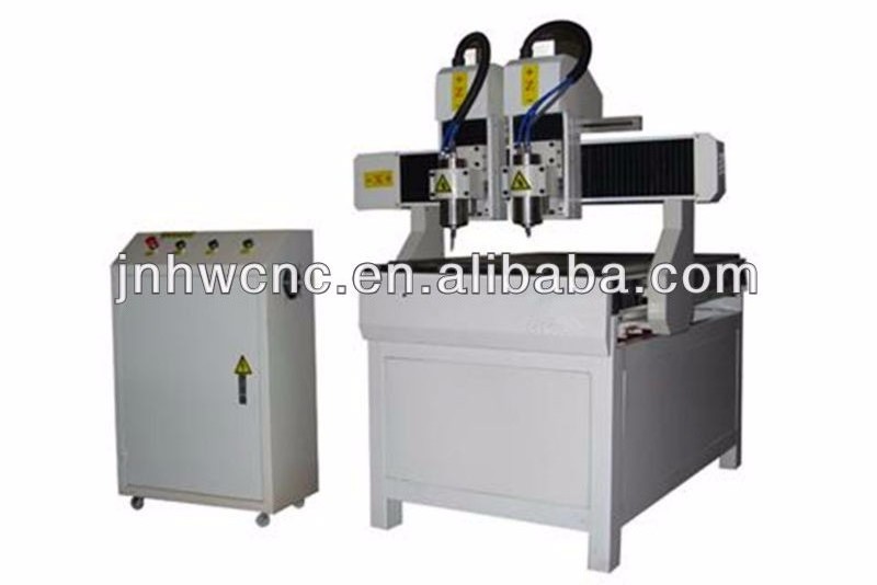 6090 stepper motor double spindle jade metal and pcb milling machine manufacturer cnc stone carving machine