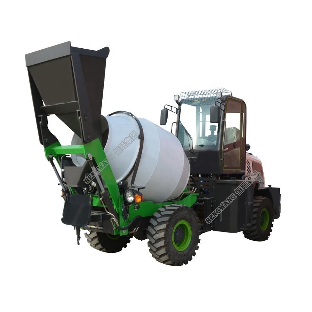 1.8 cubic meters Automatic feeding small concrete mixer truck