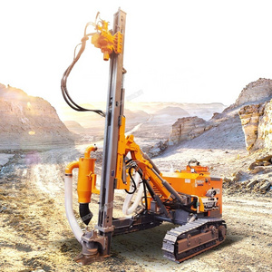 rock surface top hammer pneumatic blast hole crawler mine gold mining drilling rig price