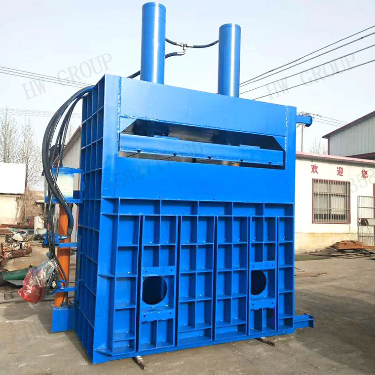 Vertical hydraulic cardboard baling press machine waste paper baler machine clothes bale machine