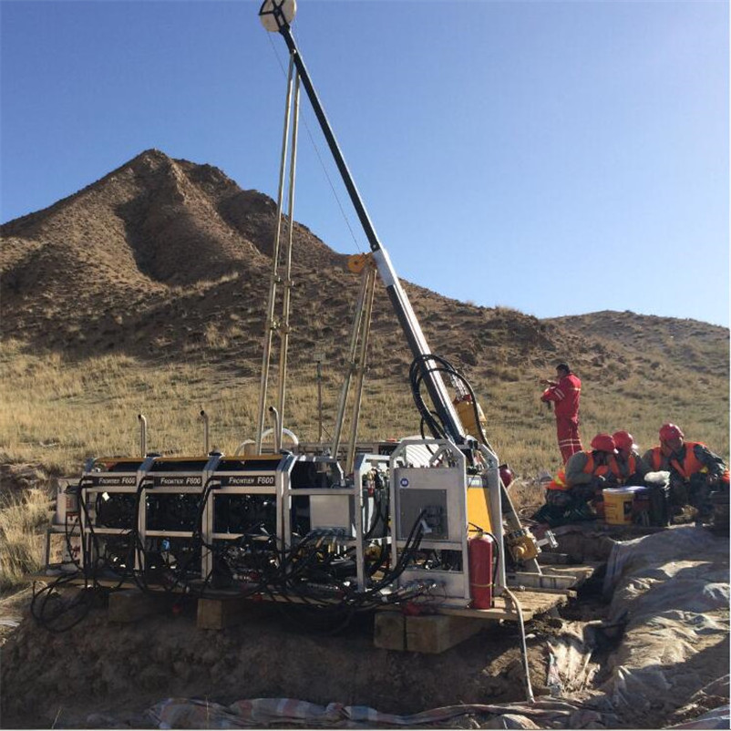 Aluminum alloy Electric full hydraulic portable core drilling machine Multifunctional geological exploration drilling rig