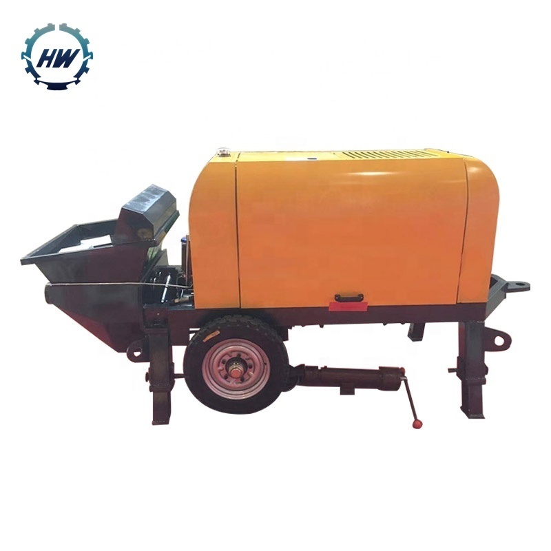 Construction Machine Concrete Pump Diesel Trailer Concrete Pump