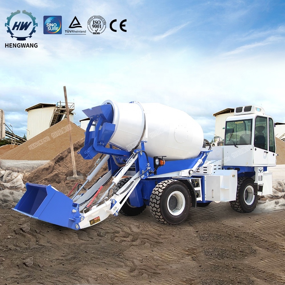 Self loading concrete mixer truck 2.4cbm 3.5 volumetric cement pump mixer truck for sale in dubai