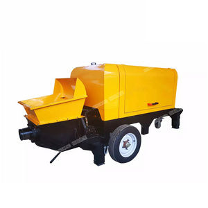 Factory Price Diesel Mobile Small Concrete Pump With Mixer Machine