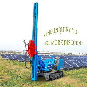 hengwang sale crawler pneumatic piling drop hammer solar pile driver  machines for pv installation