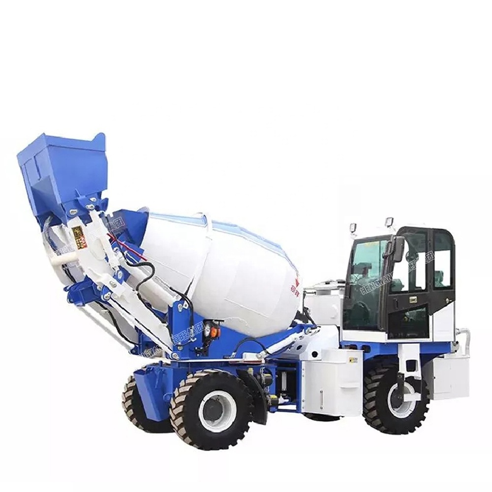 Self loading concrete mixer truck 2.4cbm 3.5 volumetric cement pump mixer truck for sale in dubai