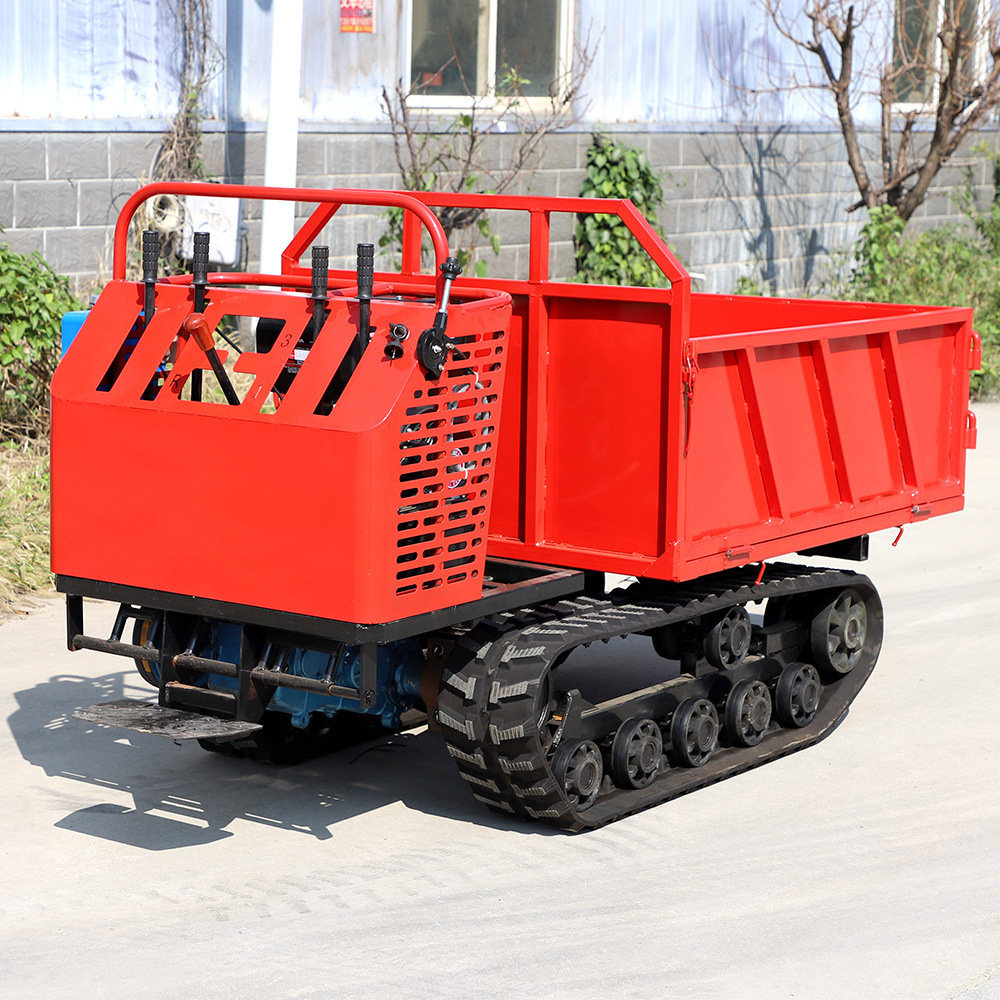 Factory Sell Small Low Speed Safety Crawler Dump Truck All Terrain off Road Transport Truck