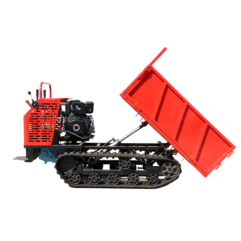 Factory Sell Small Low Speed Safety Crawler Dump Truck All Terrain off Road Transport Truck