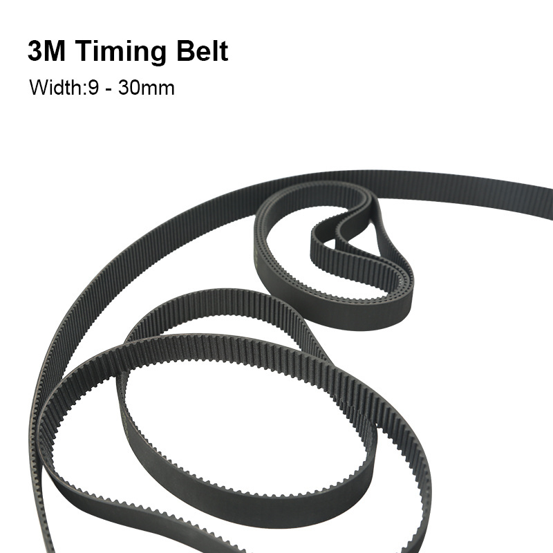 3M Timing Belt Width 8 / 9 / 10 / 12 / 15 / 20mm Open Arc Tooth Rubber Synchronous Rubber Belt CNC Laser Cutting Machine Belt