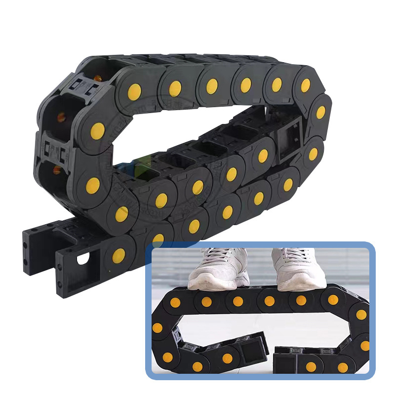 Plastic Nylon Flexible Cable Carrier Tray Drag Chain for CNC Machine Length and Bending Radius Customized