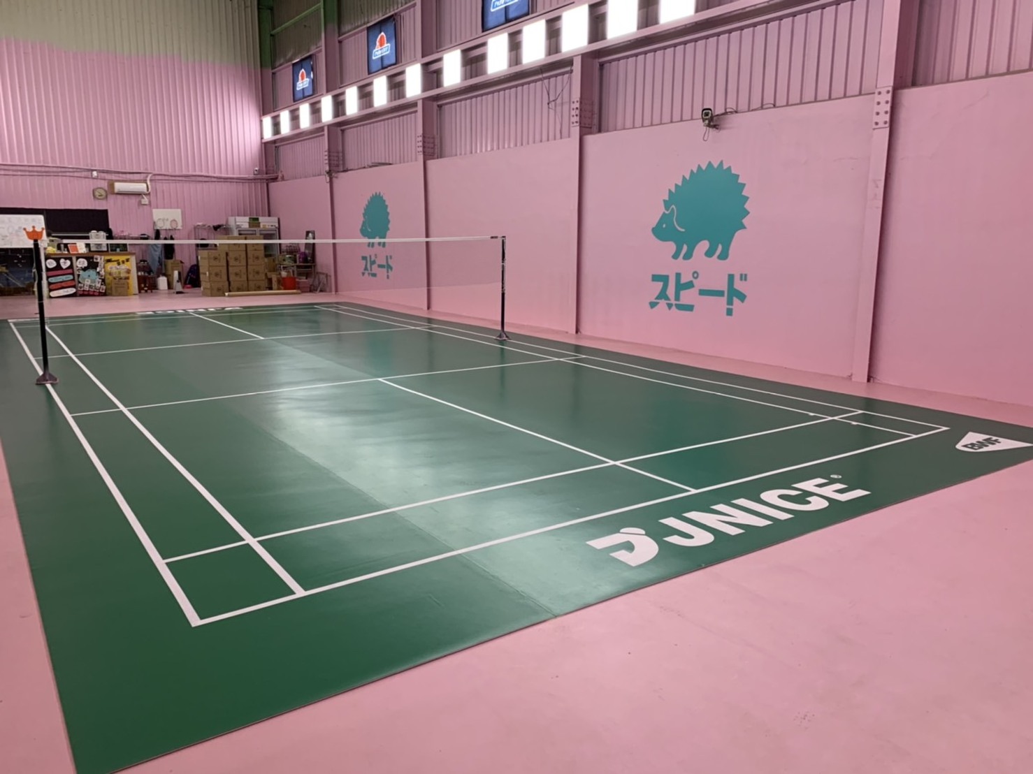 JNICE badminton court floor mat with certificate approved