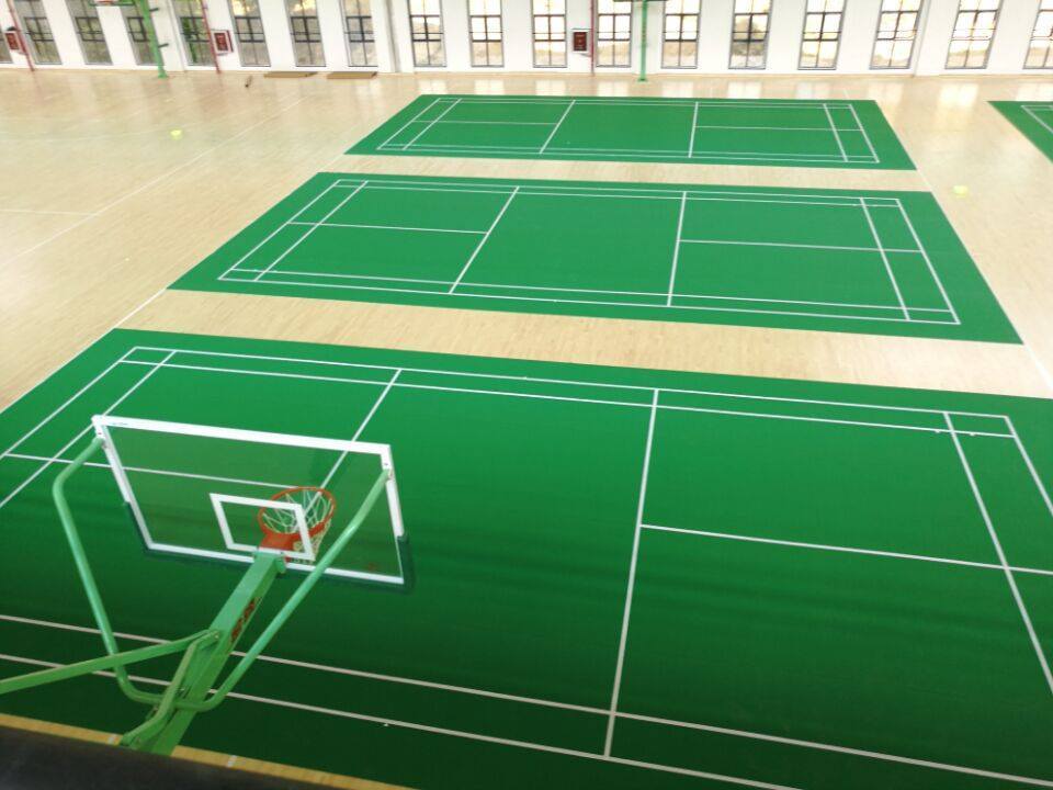 Badminton court flooring for badminton court mat