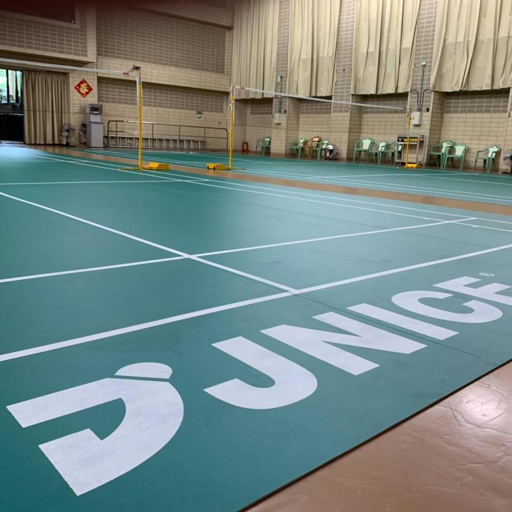 JNICE badminton court floor mat with certificate approved