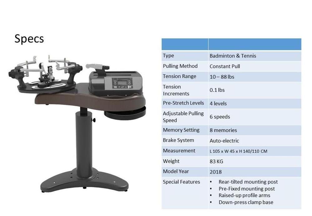 tennis badminton computerized stringing machine