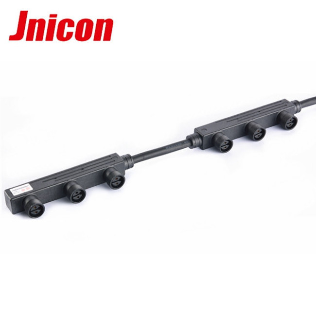 shenzhen jnicon communication equipment supplier  1 input 4 IP68 customized Waterproof M14 assembly solar Y branch connector