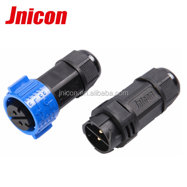 M25 blue color Push lock 3Pin power 9pin signal waterproof 12pin connector