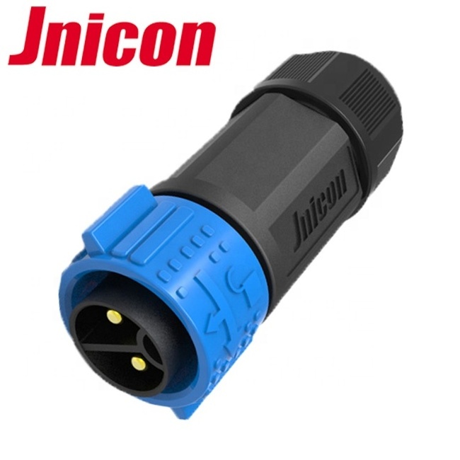 Jnicon M25 Push Lock 2Pin Connector 50A Plug Receptacle Waterproof Trolling Motor Connector set