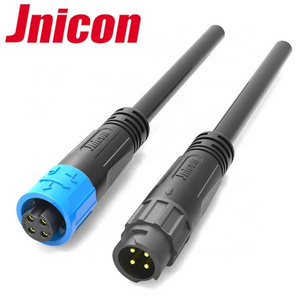 M12 Connector 2 3 4 5 Pin Cable molded IP67 waterproof Connector for Wall Washer Light