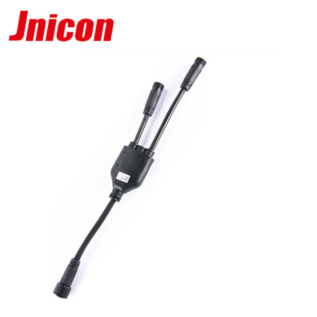 shenzhen jnicon communication equipment supplier  1 input 4 IP68 customized Waterproof M14 assembly solar Y branch connector