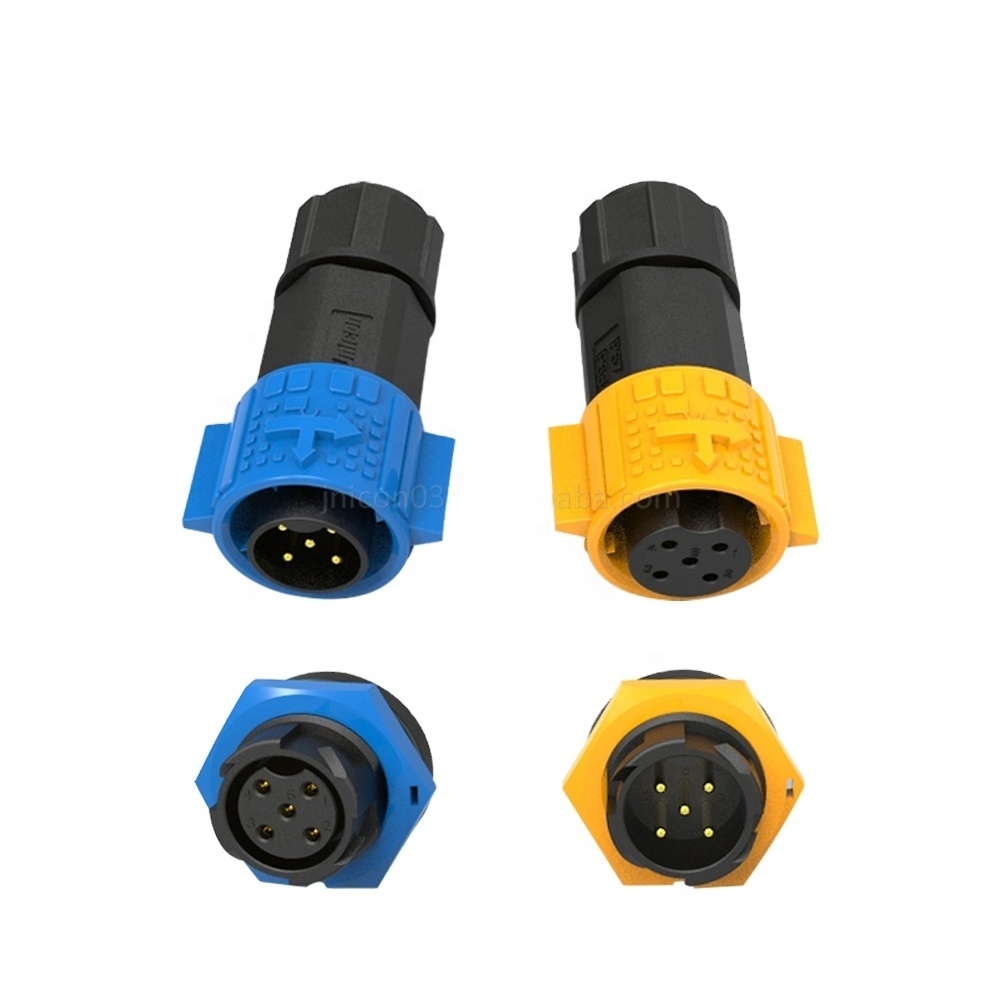 Jnicon M19 IP67 Female Male 2 3 4 5 pin Panel Mount connector waterproof connector Fast Push Locking connector