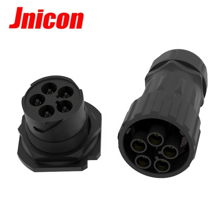 Newest M40 circular female plug and male panel mount connector for trolling motor