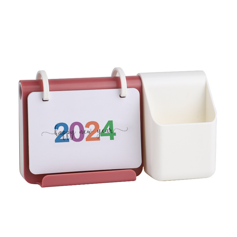 2024 New Products 365 Days Multi Functional ABS Plastic Desk Calendar Customized OEM Printing Calendar