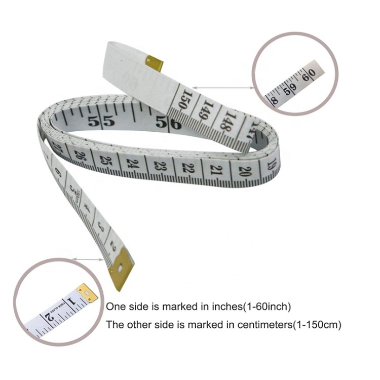 Soft Tape Measure Double Scale Body Sewing Flexible Ruler for Weight Loss Medical Body Measurement Tailor Craft Ruler