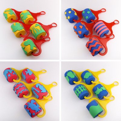 Custom Sponge Craft Foam EVA Roller Kids Toy Eva Stamp Children's Toy,self-inking Stamp as Requested Assorted Eco-friendly