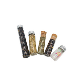 hot sales glass tube with cork lid/glass test tube