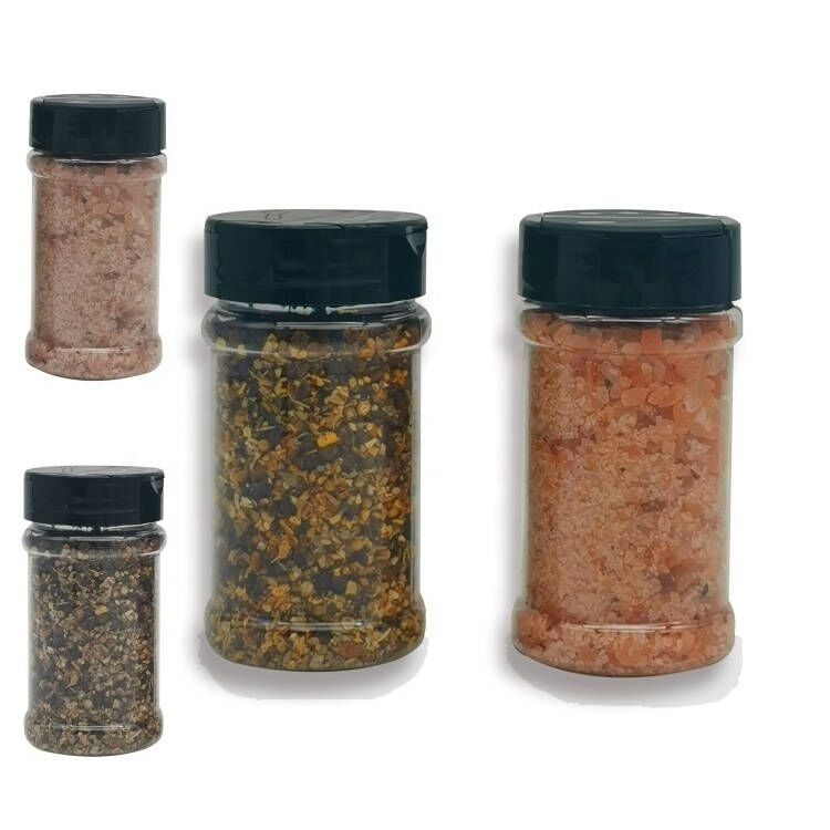 Plastic Spice Bottles For Storing and Dispensing Spices / Plastic Food Grade Spice Jars