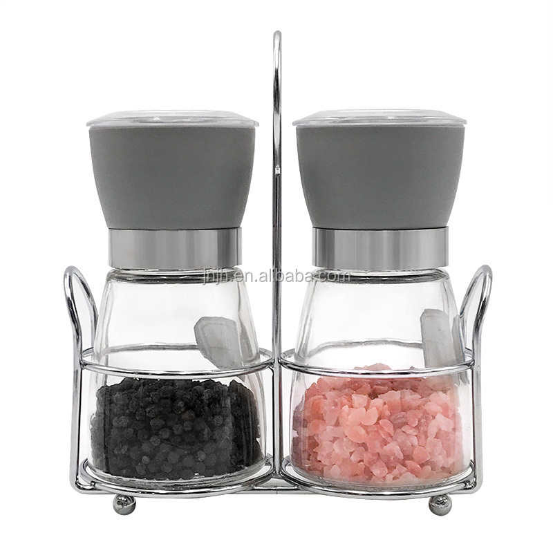 food grinder machine  180m spice salt pepper mills glass bottle with grinder