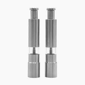 One Hand Operation Pepper grinder Pepper & Salt Mill/Premium Manual Stainless Steel Pepper Salt grinder