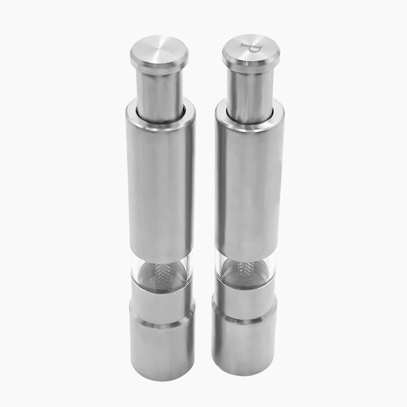 One Hand Operation Pepper grinder Pepper & Salt Mill/Premium Manual Stainless Steel Pepper Salt grinder