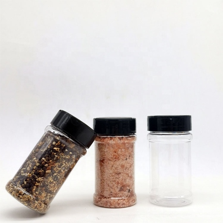 Plastic Spice Bottles For Storing and Dispensing Spices / Plastic Food Grade Spice Jars