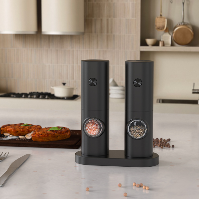 Electric Salt and Pepper Grinder Set / Battery Operated Pepper Mill