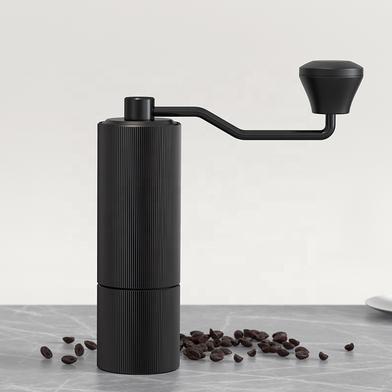 Stainless Steel Adjustable Setting Coffee Bean Hand Grinder Burr Manual Coffee Grinder Portable Hand Coffee Grinder